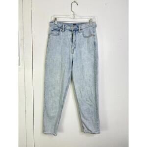 Gap Jeans Womens 6 28 Mom Light Wash Retro Cotton Stretch High Rise Modest